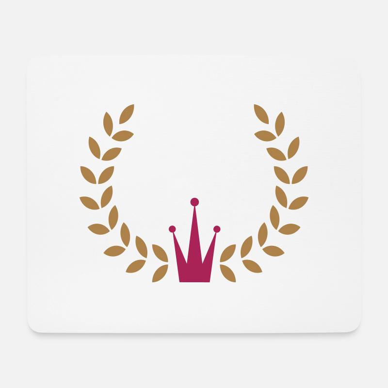 Kranz Krone Braut Prinzessin JGA Geburtstag Heirat - Mousepad (Querformat) - Weiß