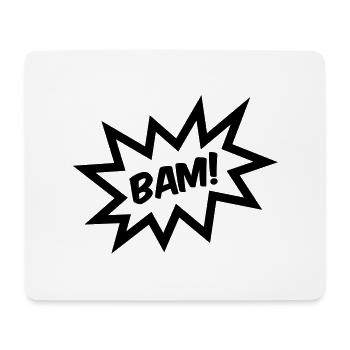 BAM! - Mousepad (Querformat) - Weiß - Vorne