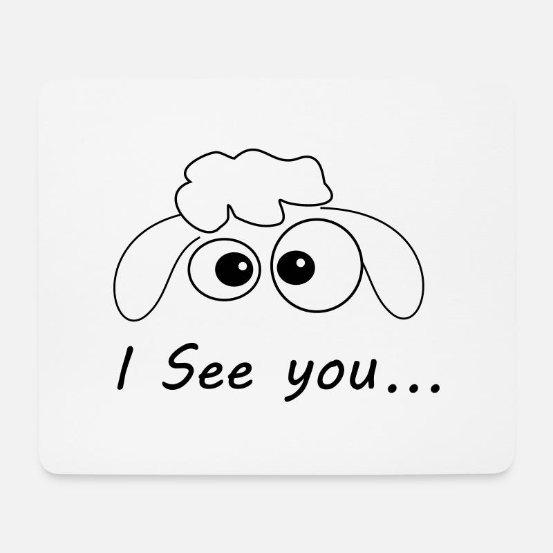 I See You - Mousepad (Querformat) - Weiß