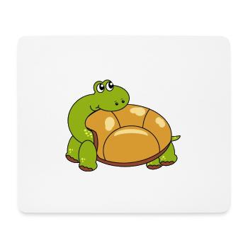 Schildkröte - Mousepad (Querformat) - Weiß - Vorne
