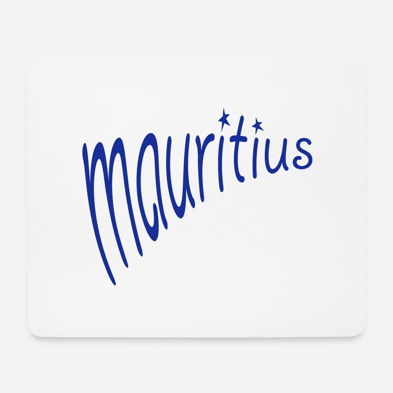 Mauritius - Mousepad (Querformat) - Weiß