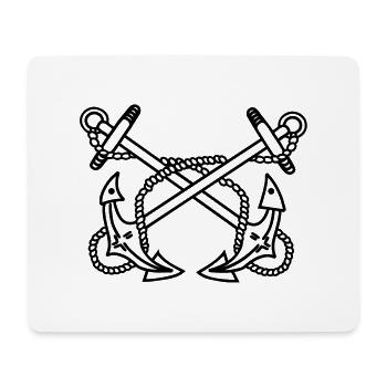 Anker - Mousepad (Querformat) - Weiß - Vorne