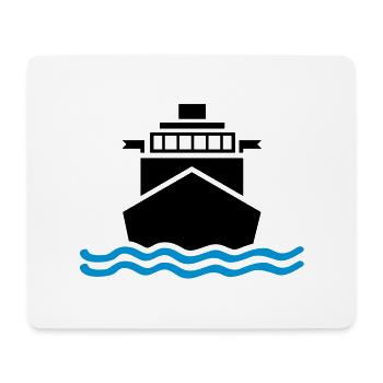 schiff_design_qa2 - Tapis de souris (format paysage) - blanc - Devant