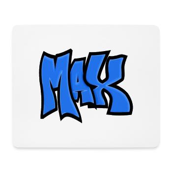 Max Graffiti Name blue - Mouse Pad (horizontal) - white - Front