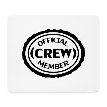 Official Crew Member - Mouse Pad (horizontal) - white - Front