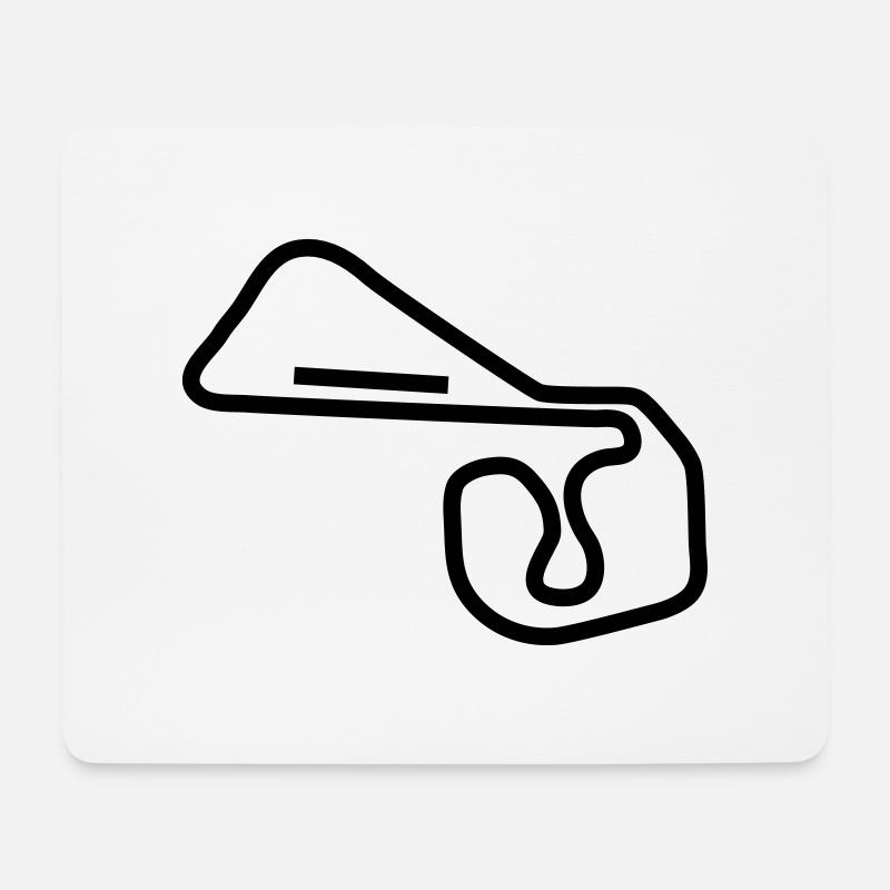 Schaltkreis Deutschland_c1 - Mousepad (Querformat) - Weiß