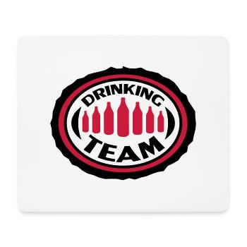 Drinking Team - Mouse Pad (horizontal) - white - Front