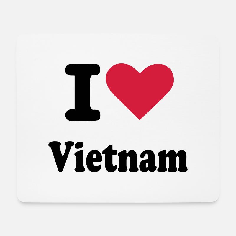 Vietnam - Mousepad (Querformat) - Weiß