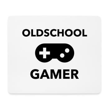 gaming konsole controller gamer oldschool - Mousepad (Querformat) - Weiß - Vorne
