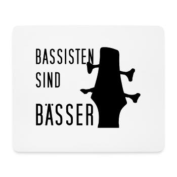 Bassisten sind bässer! - Ibanez E-Bass - Mousepad (Querformat) - Weiß - Vorne