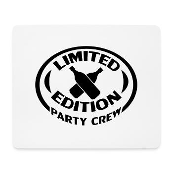Limited Edition Party Crew - Mouse Pad (horizontal) - white - Front
