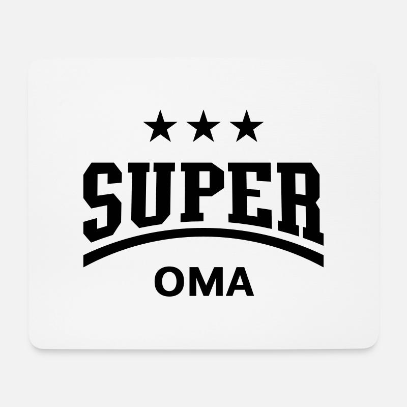 Super Oma - Mousepad (Querformat) - Weiß