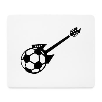 guitare electrique foot - Tapis de souris (format paysage) - blanc - Devant