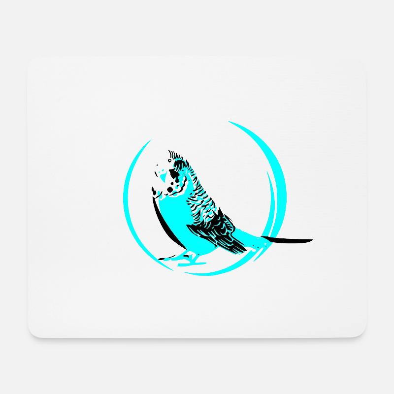 wellensittich - Mousepad (Querformat) - Weiß