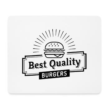 meilleur burger de qualité - Tapis de souris (format paysage) - blanc - Devant