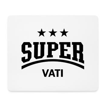 Super Vati - Mousepad (Querformat) - Weiß - Vorne