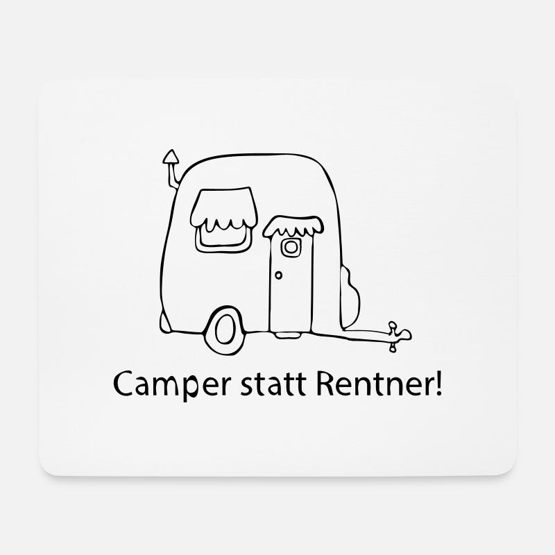 Camper statt Rentner! - Mousepad (Querformat) - Weiß