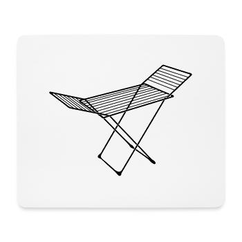 clotheshorse_s1 - Mouse Pad (horizontal) - white - Front