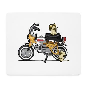 Affe - Mousepad (Querformat) - Weiß - Vorne