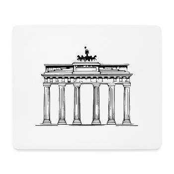 Brandenburger Tor Berlin Victoria Streitwagen - Mousepad (Querformat) - Weiß - Vorne