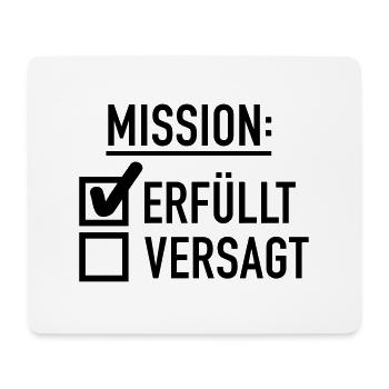 mission_f1 - Mousepad (Querformat) - Weiß - Vorne