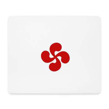 Baiona Bayonne rouge - Tapis de souris (format paysage) - blanc - Devant