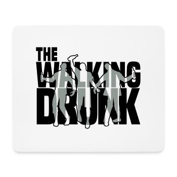 the walking drunk - Mousepad (Querformat) - Weiß - Vorne