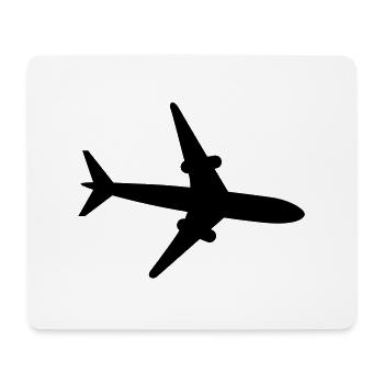 avion - Tapis de souris (format paysage) - blanc - Devant