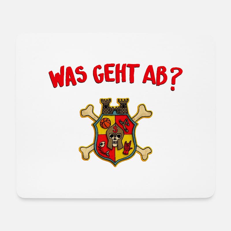 Teenager Premium T-Shirt - Was geht ab? - Mousepad (Querformat) - Weiß