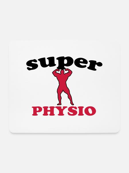 Super physio - Mousepad (Querformat) - Weiß