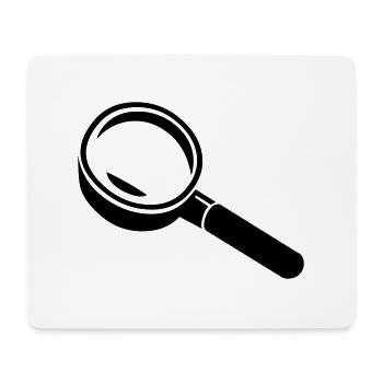 lupe_01 - Mousepad (Querformat) - Weiß - Vorne