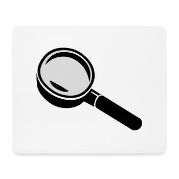 lupe_02 - Mousepad (Querformat) - Weiß - Vorne