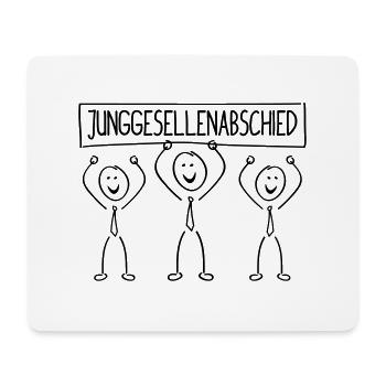 strichmaenchen junggesellenabschied - Mousepad (Querformat) - Weiß - Vorne