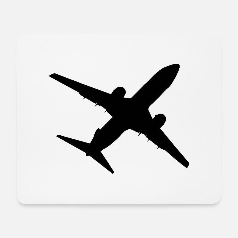 Flugzeug - Mousepad (Querformat) - Weiß