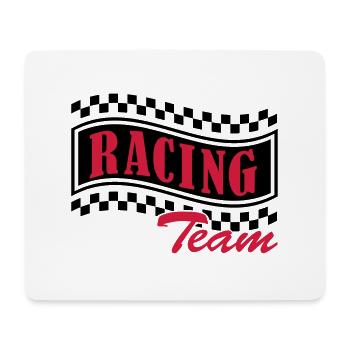 racing_team_002 - Mousepad (Querformat) - Weiß - Vorne