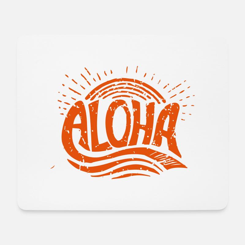 aloha - Mouse Pad (horizontal) - white