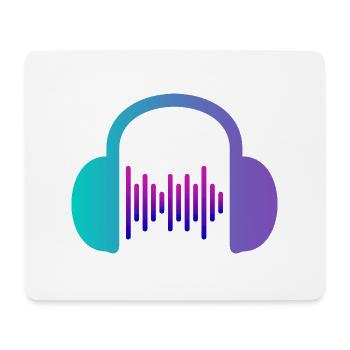 Fête de la musique Music Vibes - Tapis de souris (format paysage) - blanc - Devant