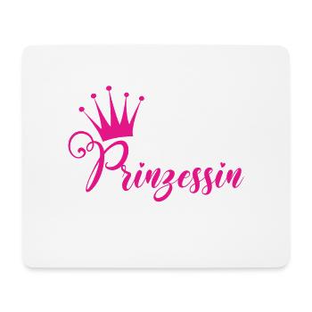 Prinzessin Krone pink - Mousepad (Querformat) - Weiß - Vorne