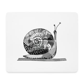Snail - Mouse Pad (horizontal) - white - Front