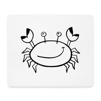 Crabe - Tapis de souris (format paysage) - blanc - Devant