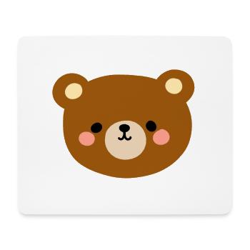 grizzly bear - Mouse Pad (horizontal) - white - Front