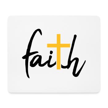 Faith Cross Faith - Mouse Pad (horizontal) - white - Front