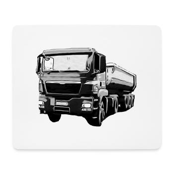 Camions - Tapis de souris (format paysage) - blanc - Devant