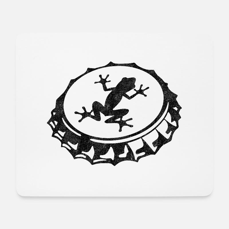 Frosch - Mousepad (Querformat) - Weiß