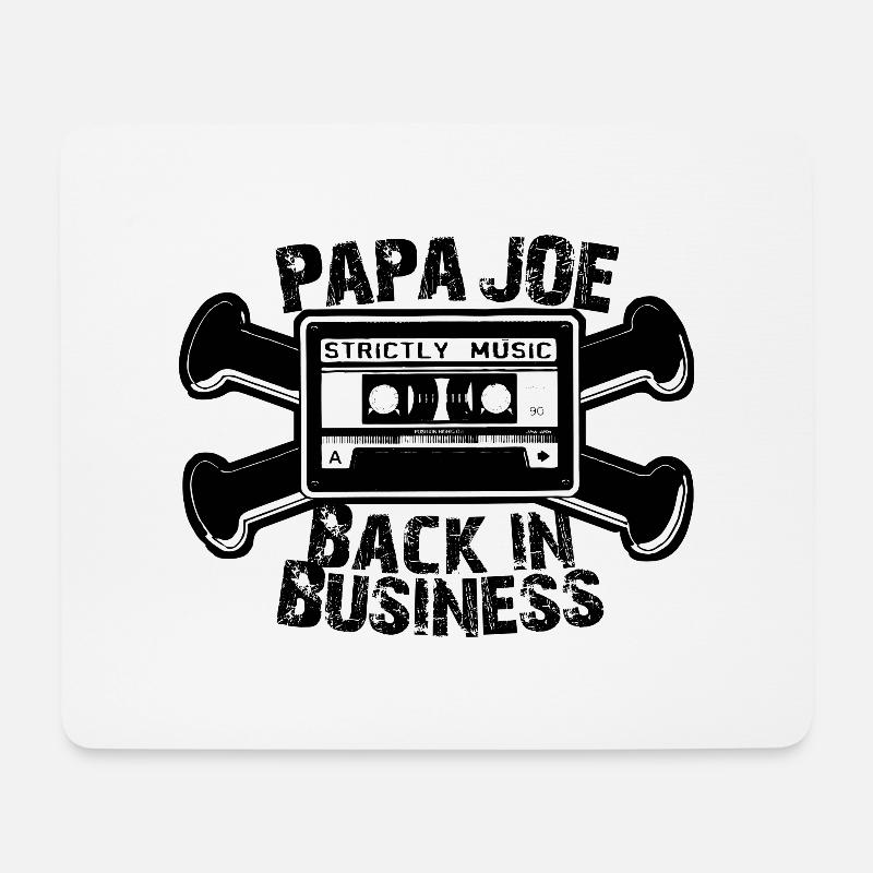 papa joe back in business - Mousepad (Querformat) - Weiß