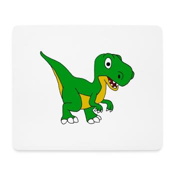 T-Rex - Mousepad (Querformat) - Weiß - Vorne