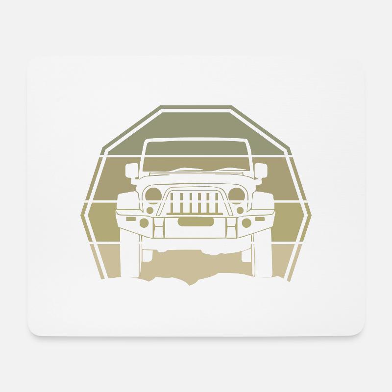 Jeep Shirt Cute Offroad Gift - Mouse Pad (horizontal) - white