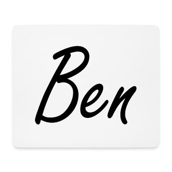 Ben - Mousepad (Querformat) - Weiß - Vorne
