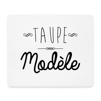taupe modele - Tapis de souris (format paysage) - blanc - Devant