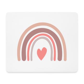 Arc-en-ciel - Tapis de souris (format paysage) - blanc - Devant